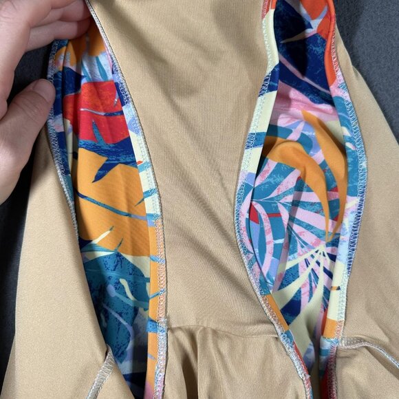 Old Navy Swimsuit Womens X-Large One Piece Leaf Print Tropical Bathing Suit - Picture 7 of 9